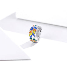 Colorful Feather Charm