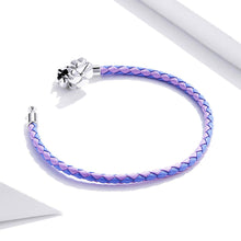 Leather Two-Tone Clover Bracelet