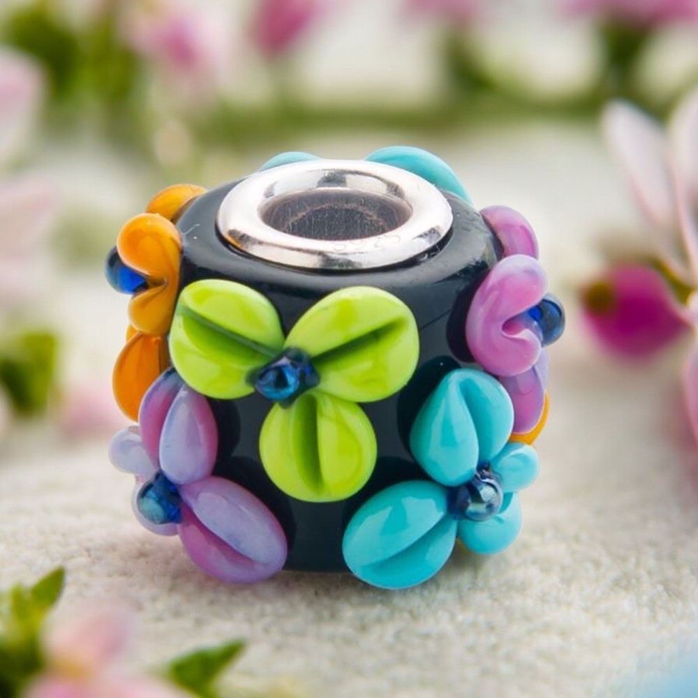 Ericka Flowers Bead Charm