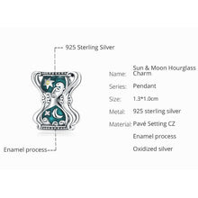 Sun & Moon Hourglass Charm