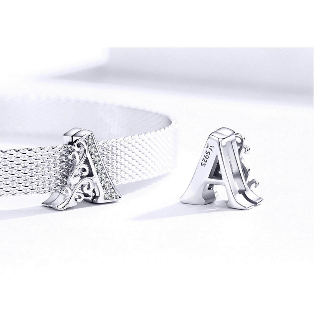 Letter A Clip Beads Charms Fit Reflexions Bracelets