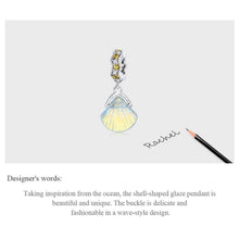 Sparkling Glazed Shell Pendant