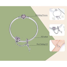 Love Key Heart Shape Bracelet