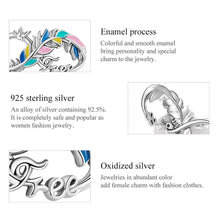 Feather Infinity Symbol Bead