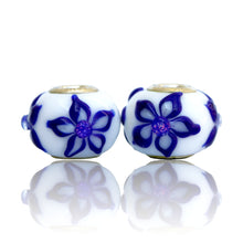 Set Gzhel Flowers of 2 Beads