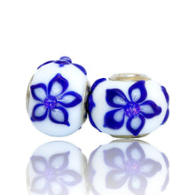 Set Gzhel Flowers of 2 Beads