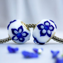 Set Gzhel Flowers of 2 Beads