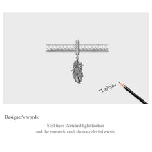 Peacock Colorful Feather Pendant Charm