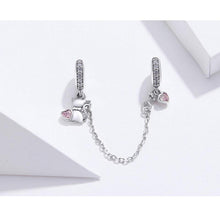 Pet Cat Heart Safety Chain with Silicone