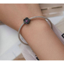 Gothic Black Rose Bead