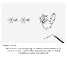 Crystal Snowflake Jewelry Set