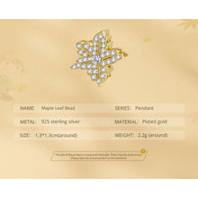 Gold Maple Leaf Bead