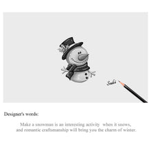 Little Snowman Merry Christmas Charm