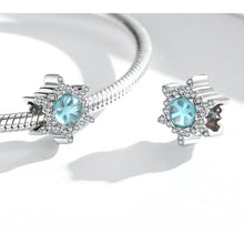 Moonstone Snowflake Bead Charm 