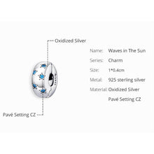 Ocean Blue Star Clip Charm Stopper