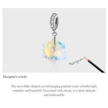 Sparkling Crystal Snowflake Charm