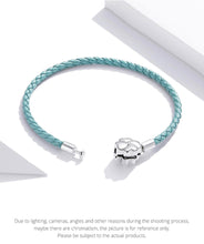 Leather Two-Tone Clover Bracelet