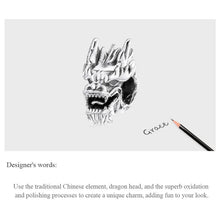 Chinese Dragon Head Charm