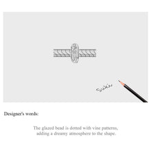 Pink Glass Shiny Glazed Bead Charm