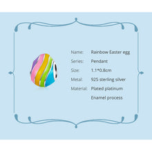 Easter Series Rainbow Color Enamel Egg Charm
