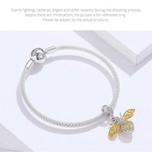 Queen Bee Pendant Charm Bracelet