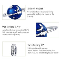 Secret Planet Moon Star Pendant Charm