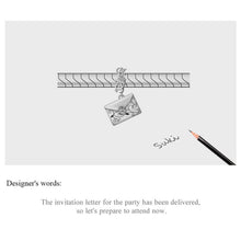 Flower Golden Letter Charm Pendant