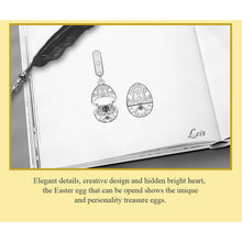 Opened Box Egg Pendant Charm