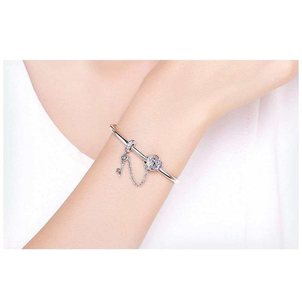 Love Key Heart Shape Bracelet