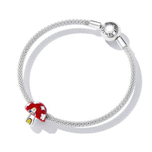 Red Cute Mushroom Charms Beads