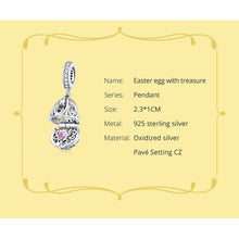 Opened Box Egg Pendant Charm