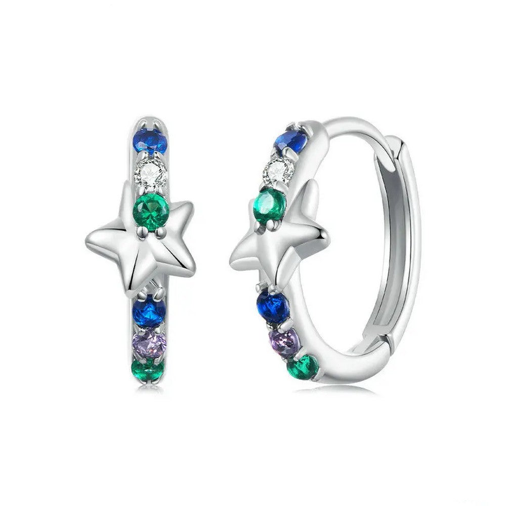 Rainbow Star Earrings