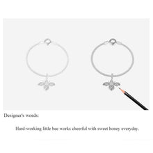 Queen Bee Pendant Charm Bracelet