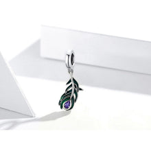 Charm Peacock Feather