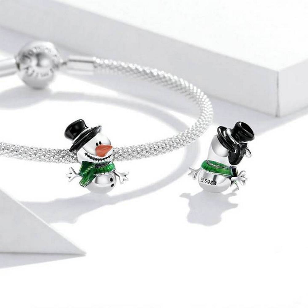 Little Snowman Merry Christmas Charm