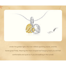 Heart-shaped Leaf Charm Pendant