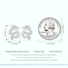 Vintage Dragon Stud Earrings