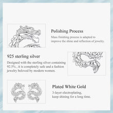 Vintage Dragon Stud Earrings