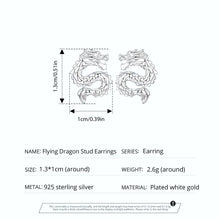 Vintage Dragon Stud Earrings