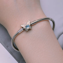 Bracelet Butterfly Style Rainbow Moonstone 