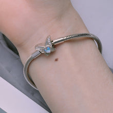 Bracelet Butterfly Style Rainbow Moonstone 