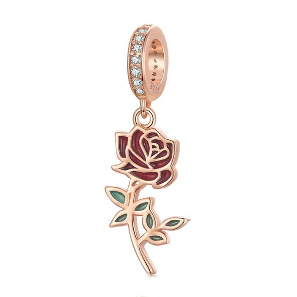 Red Rose Hanging Bead