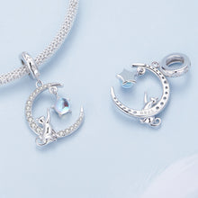 Lovely Cat Charms Pendant Moonstone