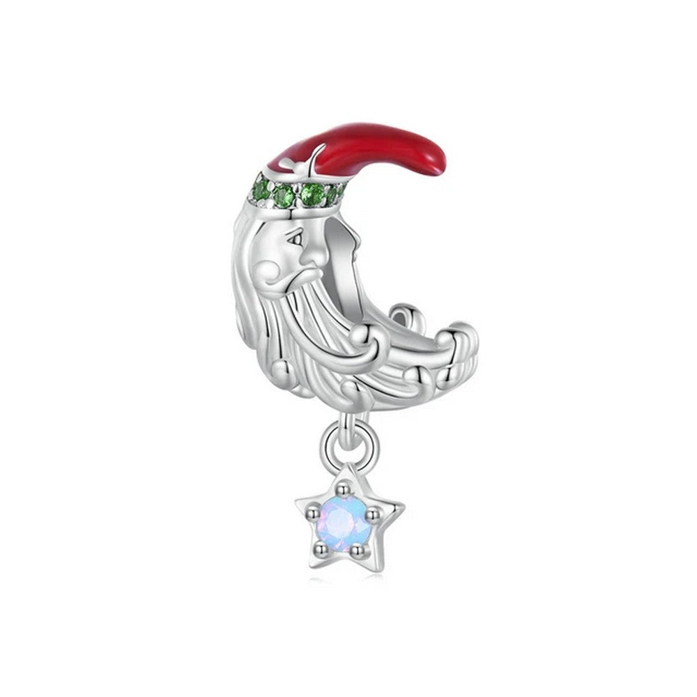 Christmas Snowman Charm Moon Santa Pendant