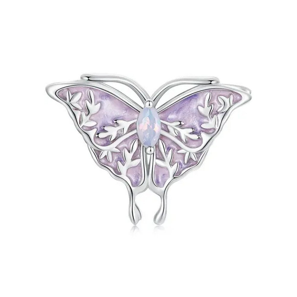 Opal Butterfly Charm