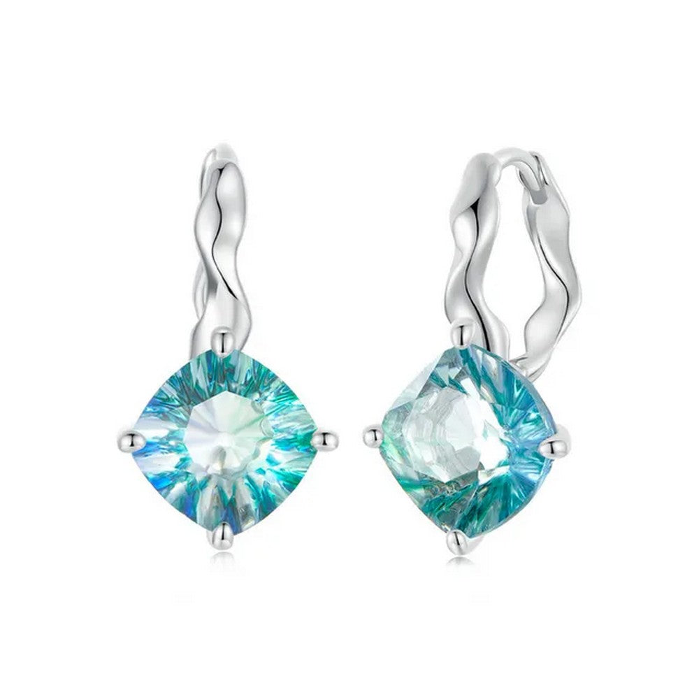 Blue-green Tourmaline Earrings