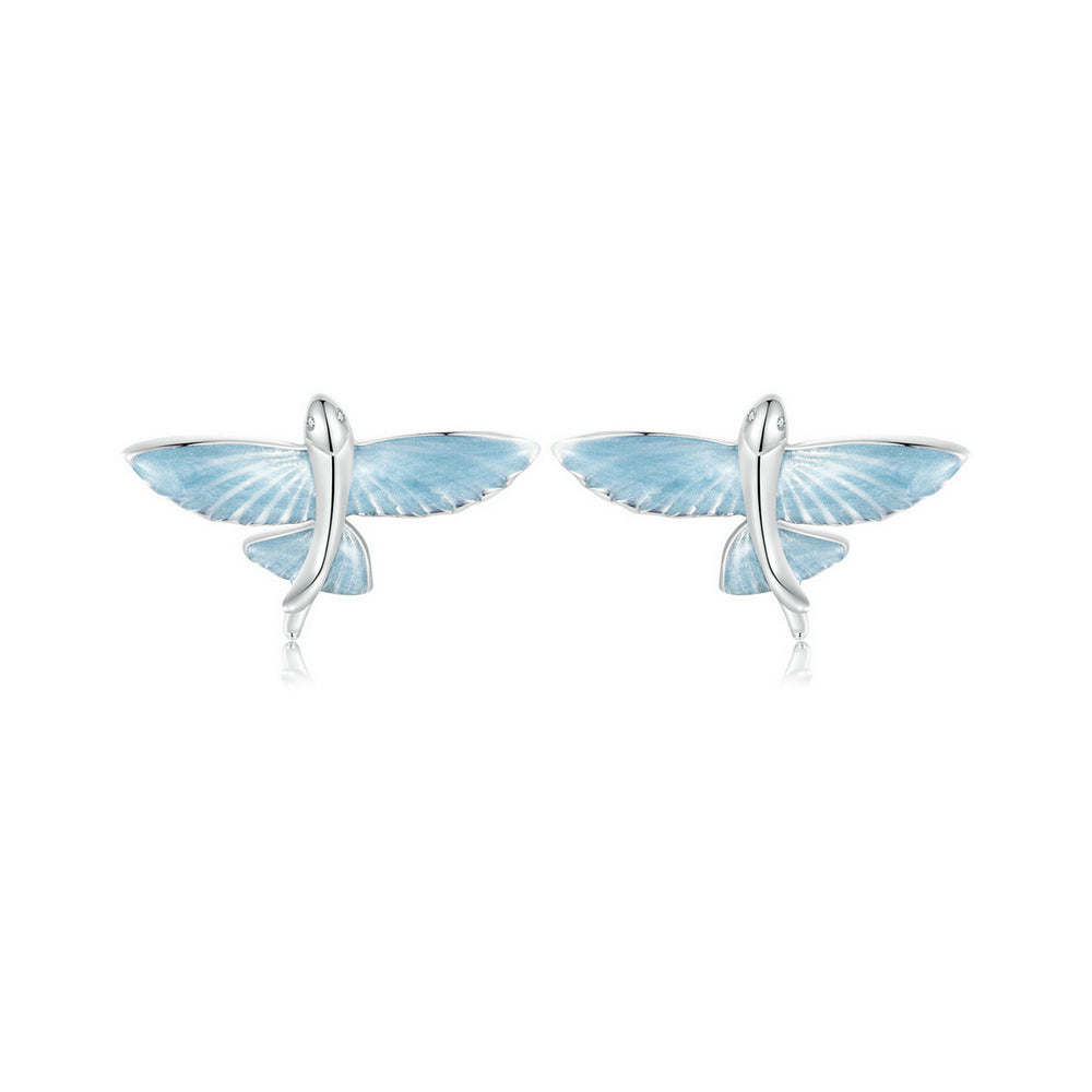 Flying Fish Stud Earrings