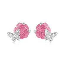 Crystal Rose Earrings