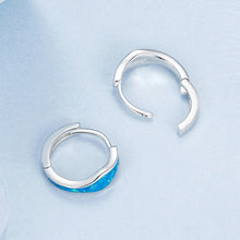 Opal Hoop Earrings