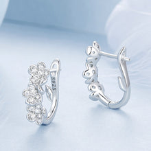 Flower Hoop Earrings